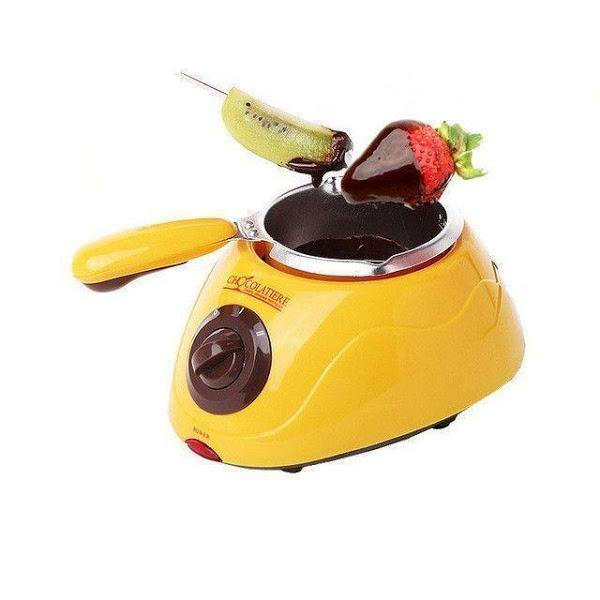 Aparat electric pentru topit ciocolata + Set Fondue - Chocolatiere - Tenq.ro