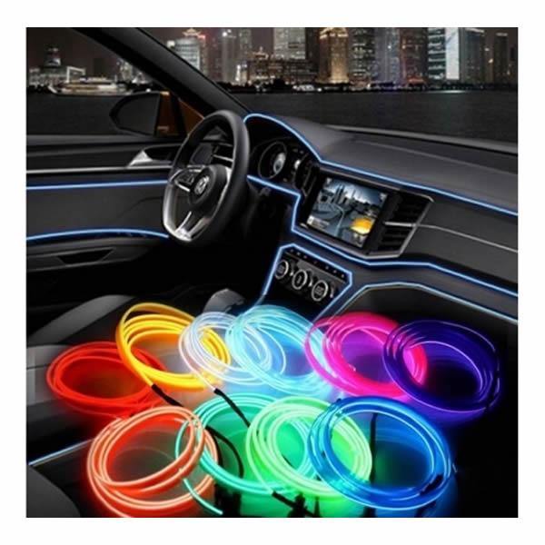 Banda decorativa auto LED 3 metri, pentru interior - Tenq.ro