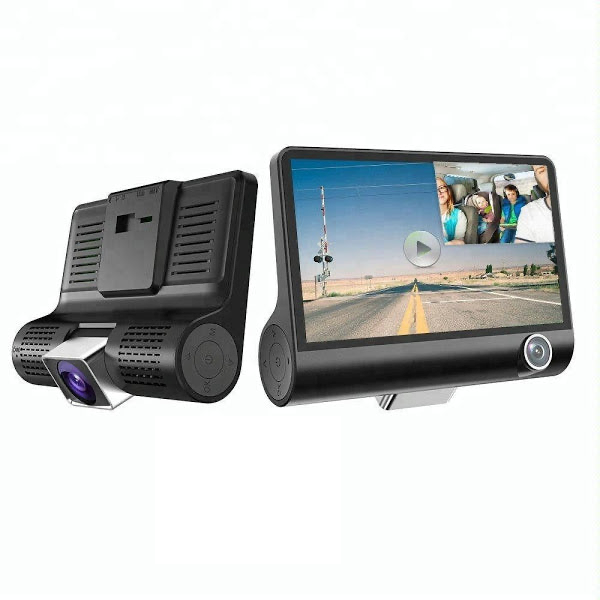 Camera auto dubla fata si interior, cu ecran 4&quot; cu touch, Full-HD 1080p