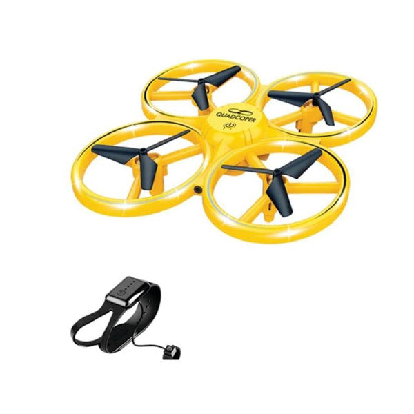 Drona Anti Coliziune, Inteligenta, cu LED, Greutate 73g, RC Gravity cu Telecomanda, Quadcopter Smart